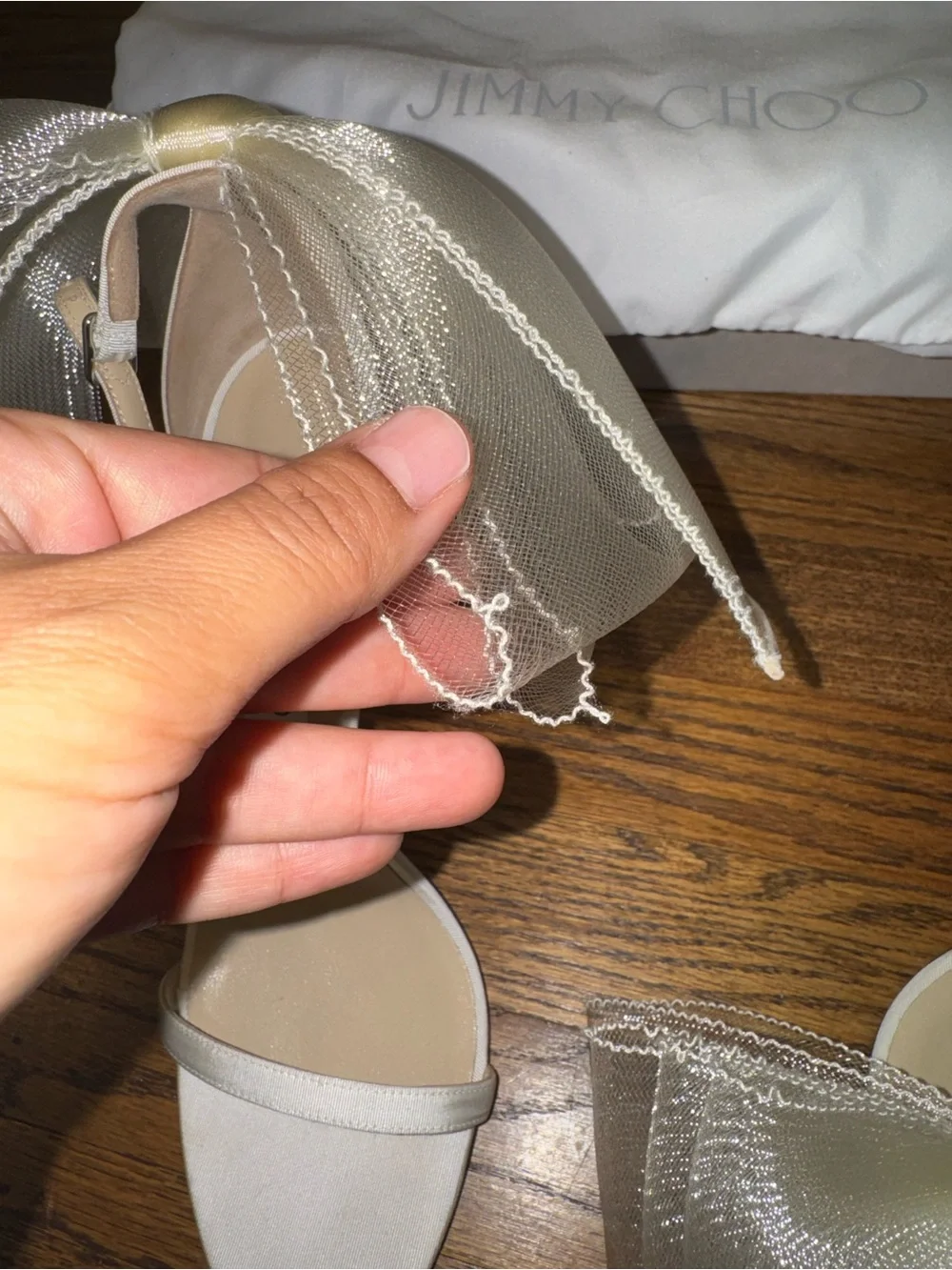 Size 42 Jimmy Choo Aveline 100 Sandal Latte
